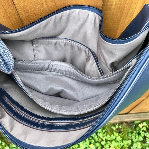 Anthropology Cross Body Blue Purse - Picture 5 of 5